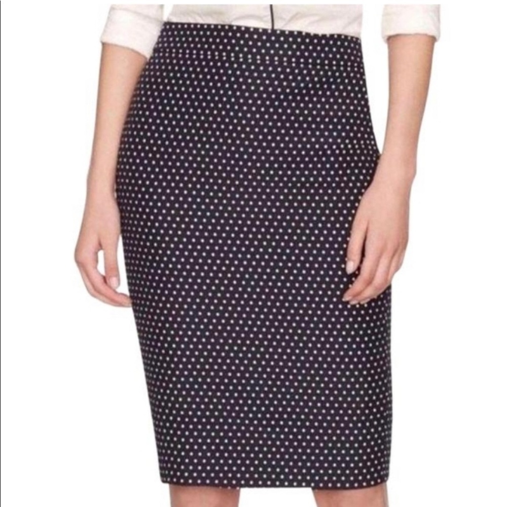 J crew polka dot pencil skirt